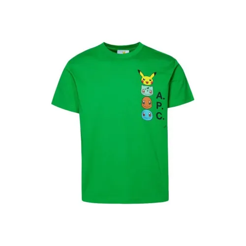 A.P.C x Pokémon T Shirt Men's Green