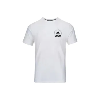 Adidas T Shirt Unisex White Base With Black Text
