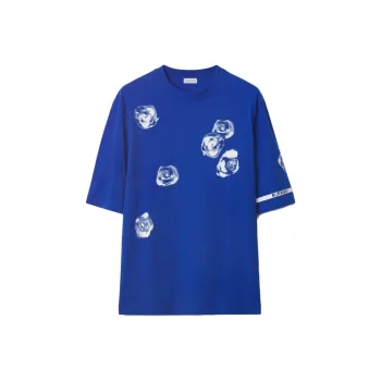 Burberry Rose print Cotton T shirt