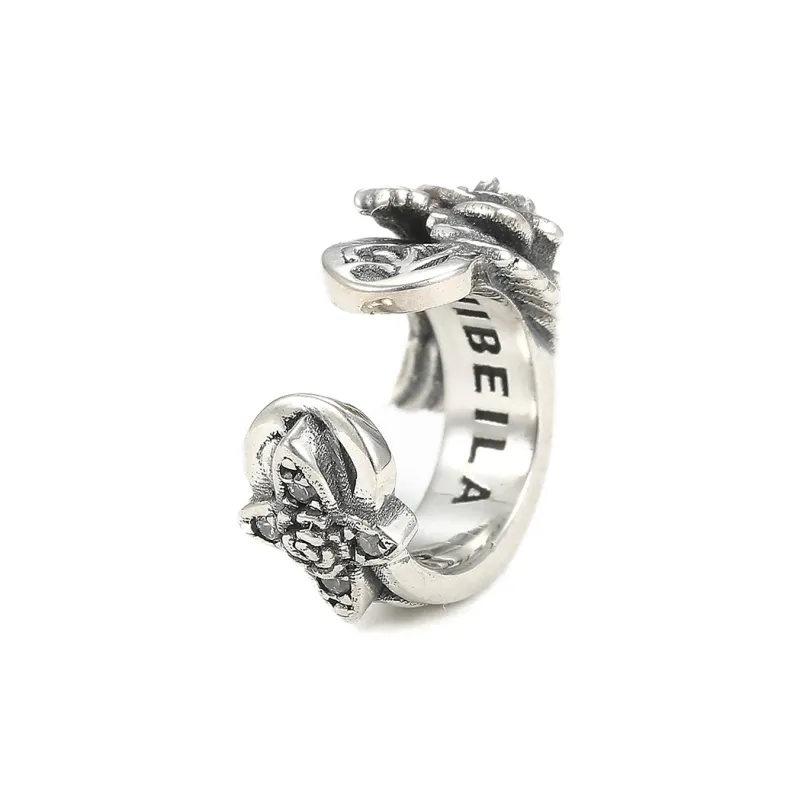 Ruibeila 925 Sterling Silver Clip On Earrings Men's-4