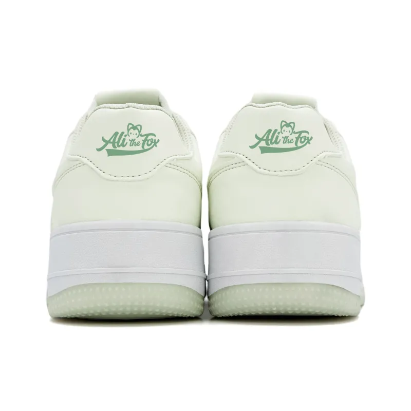 ALI THE FOX Low-Top Skateboard Shoes Women's Classic White/Hai Chang Blue-5