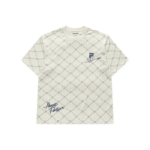 FILA FUSION FOB Series T Shirt Unisex Wheat Cream