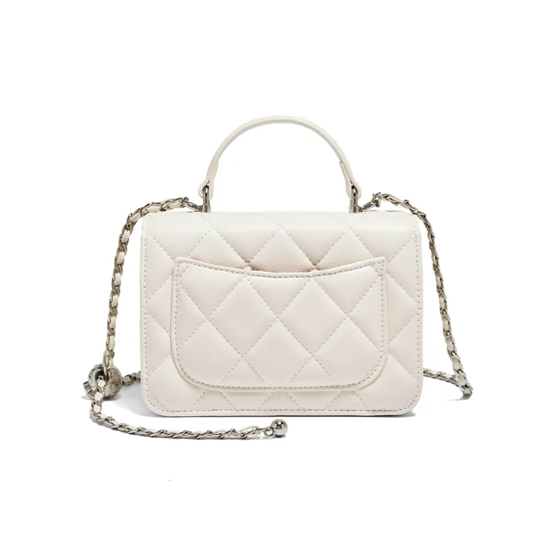 Marino Orlandi Cow Leather Crossbody Handbags Women's White/Black-5
