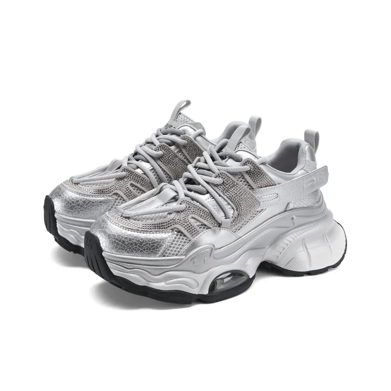D FUSE SCANDINAVIA Anti Slip And Wear Resistant Lightweight Low Top Chunky Sneakers Women's-0