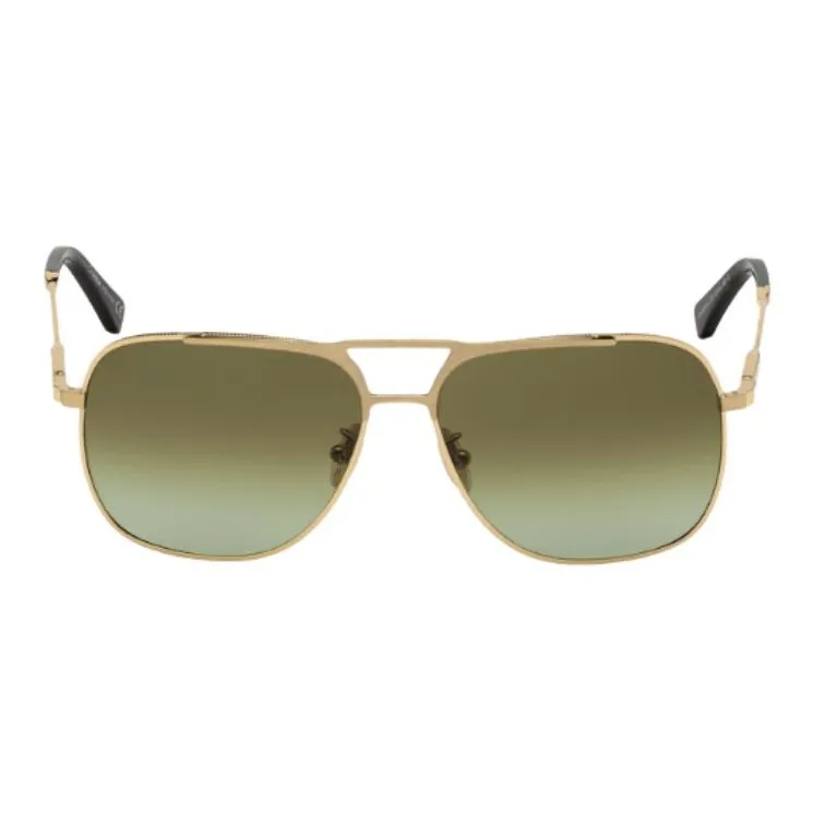 OMEGA Metal Aviator Sunglasses Men's Gold-1