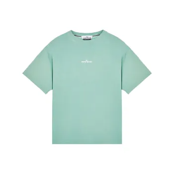 STONE ISLAND Scratched Paint One Print T Shirt Men's Matcha Green