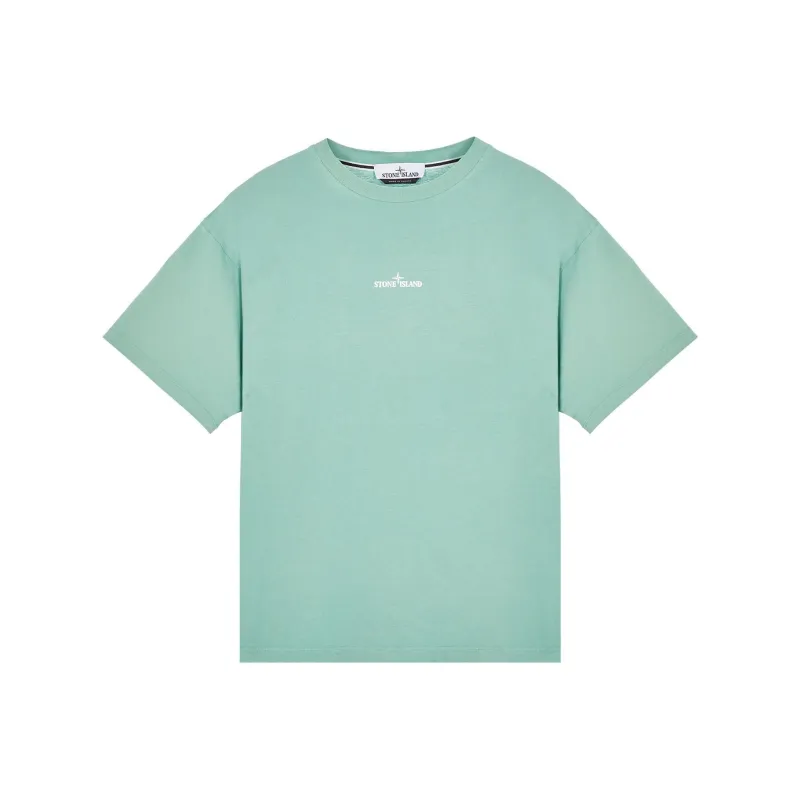 STONE ISLAND Scratched Paint One Print T Shirt Men's Matcha Green-0