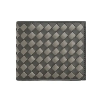 Bottega Veneta Calfskin Wallet Men's Volcano Rubble Gray