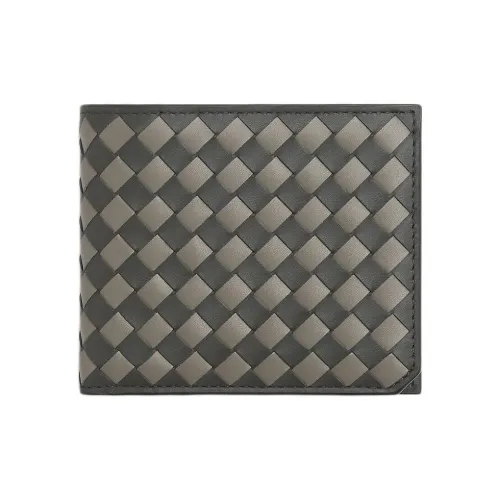 Bottega Veneta Calfskin Wallet Men's Volcano Rubble Gray