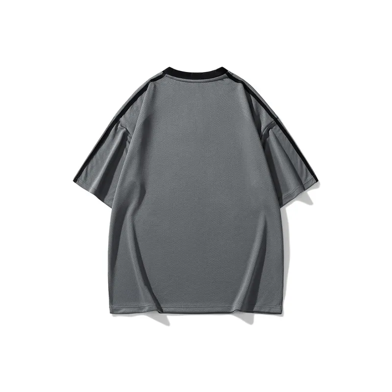 Caramella Drop Shoulder Sleeve T Shirt Unisex Black-7