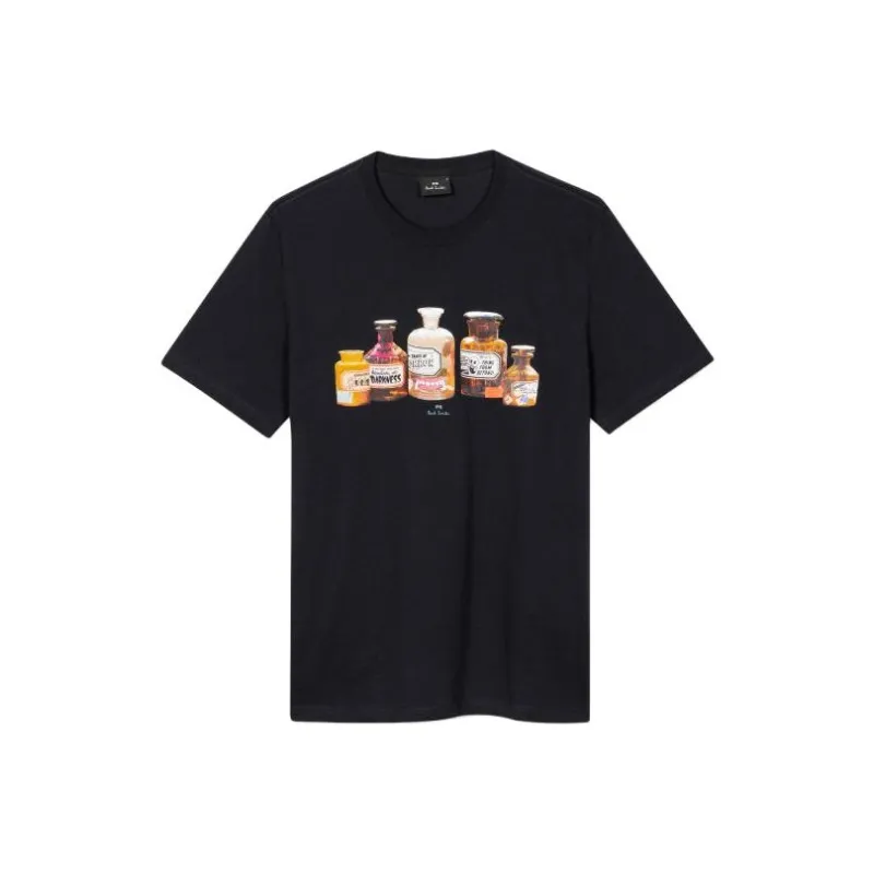 Paul Smith Bottles Graphic Printed Crewneck T Shirt-0