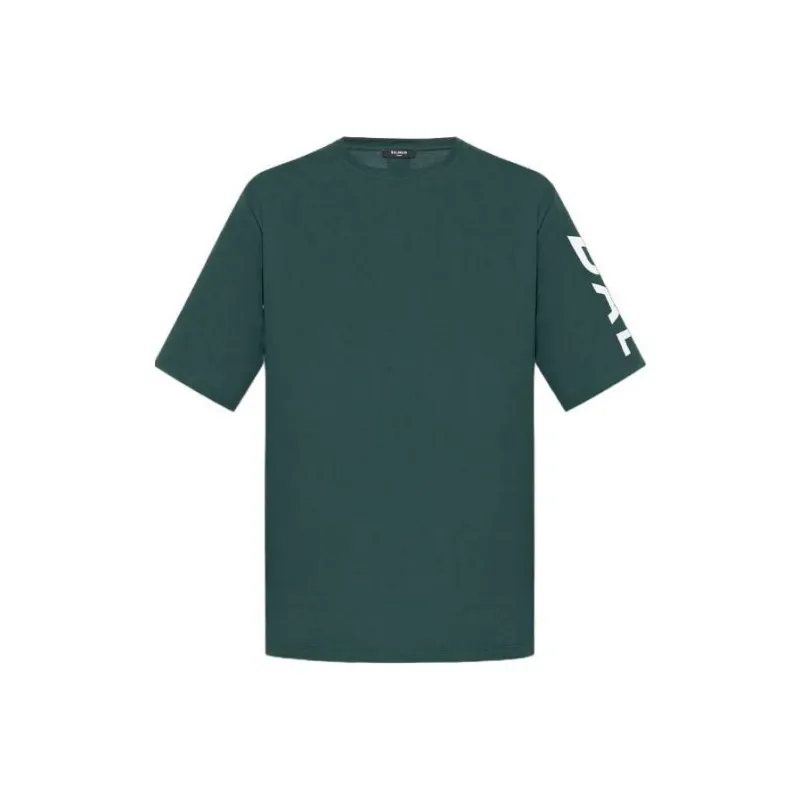 BALMAIN T-Shirts Men Green-0