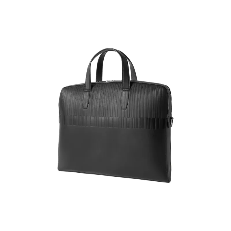 PS By Paul Smith Cow Leather Briefcases Men's Black-1