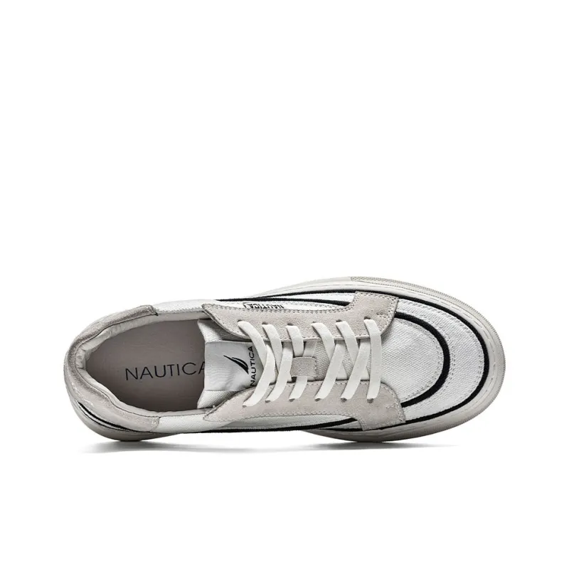 NAUTICA Slip Resistant, Abrasion Resistant, Lightweight, Breathable, Height Increasing Low Top Skateboard Shoes Men's-4