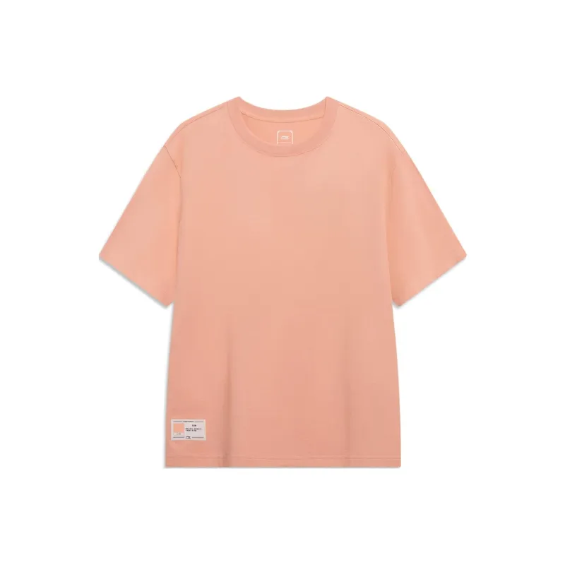 LiNing Sports Life Collection T Shirt Men's Sunset Glow Orange-0