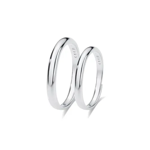CANHUI S999 Fine Silver Rings Unisex