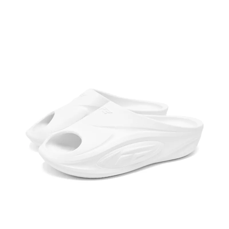 QIAODAN FE Slippers EVA Slip Resistant Odor Resistant Abrasion Resistant Slide Slippers Men's White-2