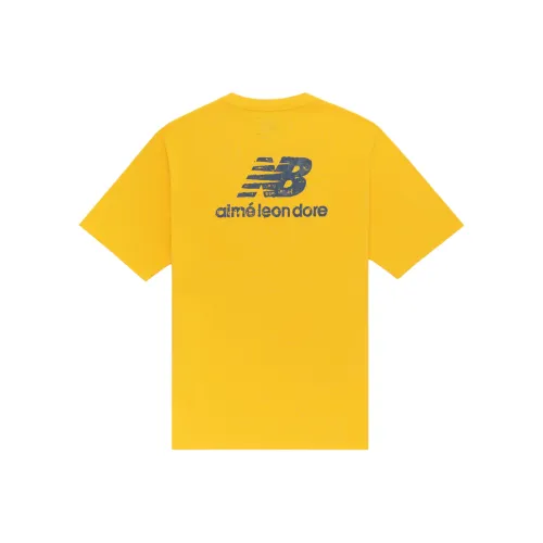 New Balance X Verde LEON DORE New Balance Co-brand T-Shirts Unisex Yellow