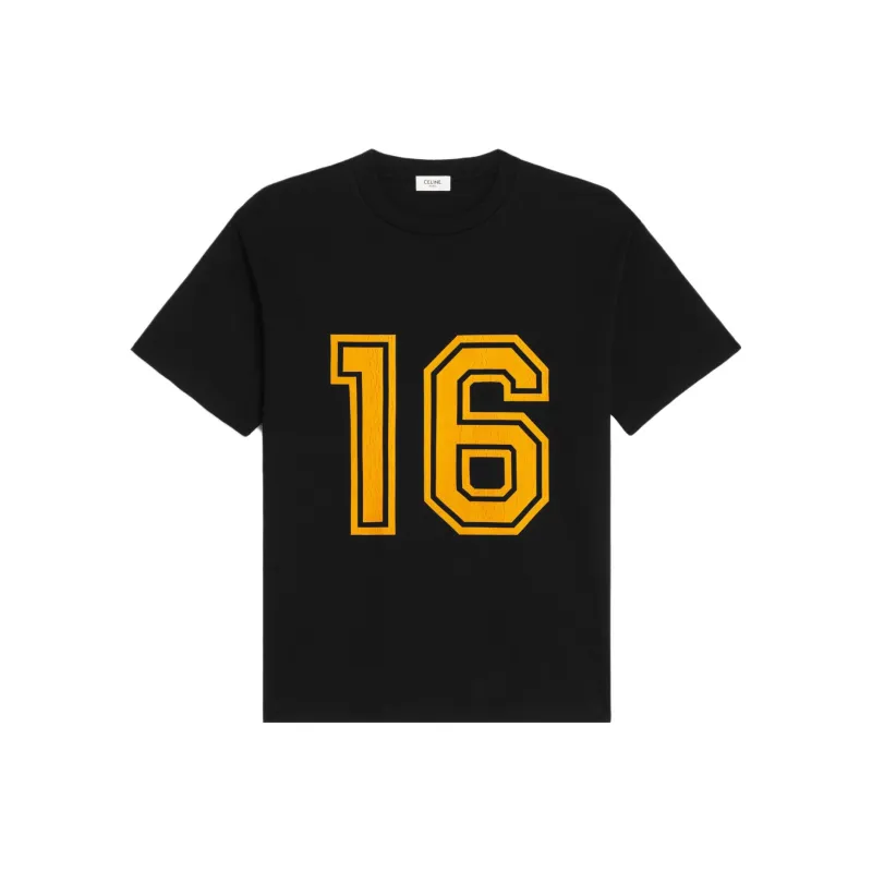CELINE 16 Loose T-shirt In Cotton Jersey-0