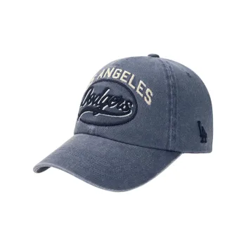 MLB 100% Cotton Polyester Blend Baseball Caps Unisex Blue Gray