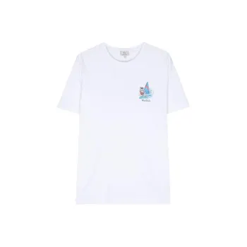 WOOLRICH Logo Printed Crewneck T Shirt