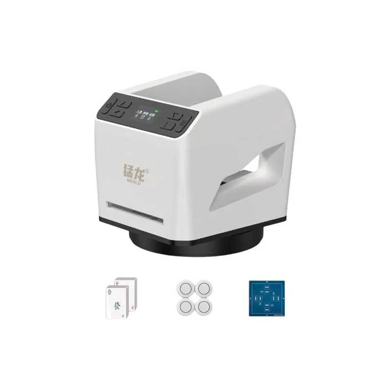 MENGLONG AI Voice Control Mahjong And Poker Card Machine Pinochle And Douzi Card Dealer Board Games-5