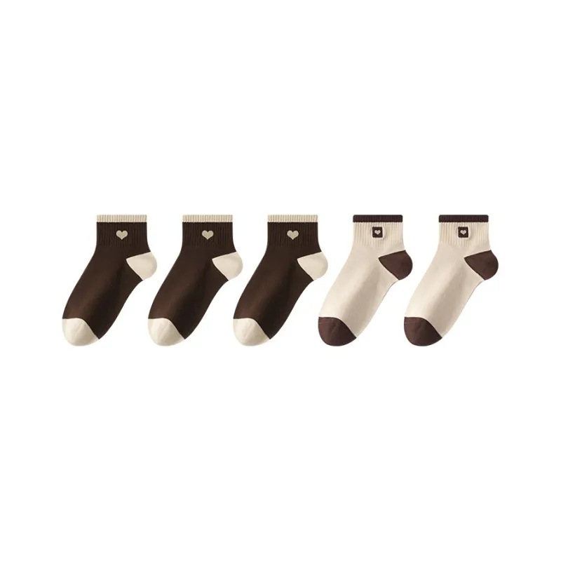 MIIOW Mid Calf Socks Women's 5 Pack-10
