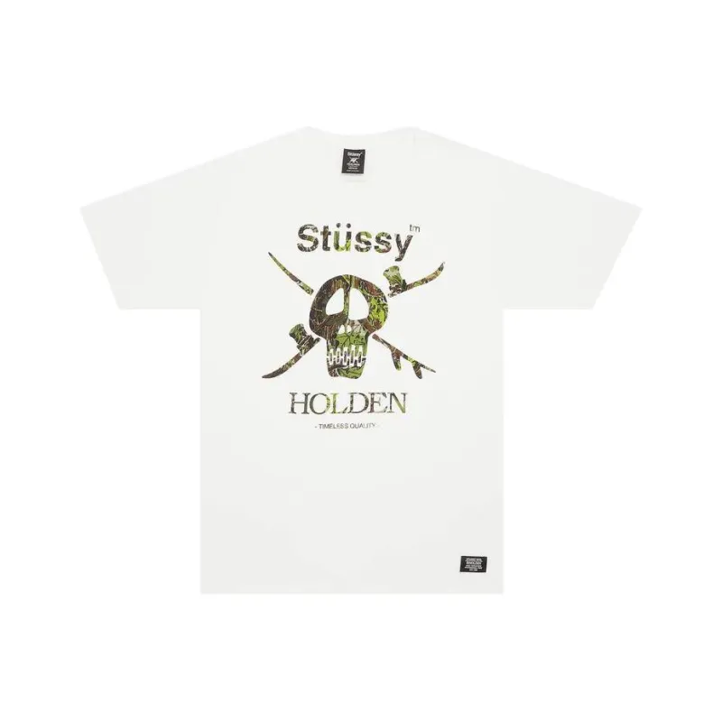 Stussy Camo Snow Skull Tee-0