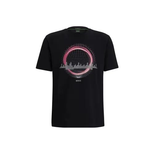 HUGO BOSS HUGO BOSS Logo Patch Crewneck T Shirt
