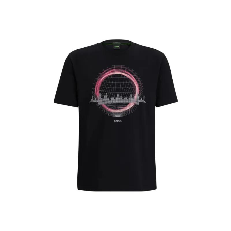 Boss Logo raised T shirt-0