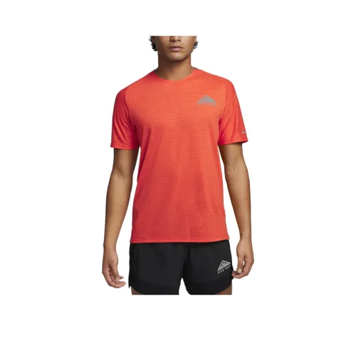 Nike Dri FIT Short Sleeve Running Top T Shirt Men's Universe Clay