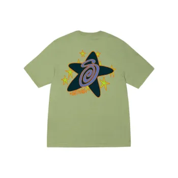 Stussy Galaxy Graphic Crewneck Short Sleeve T Shirt