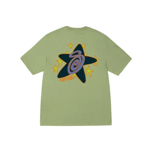 Stussy Galaxy Graphic Crewneck Short Sleeve T Shirt