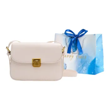 ROUNDOT PU Shoulder Bag Crossbody Bag Regular Women's Ivory/Black Khaki/Dark Brown/Coffee