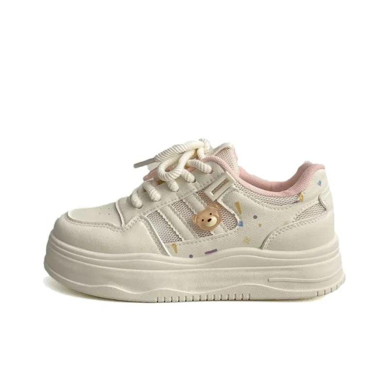 Than Than Me Slip Resistant Height Increasing Low Top Skateboard Shoes Women's-0