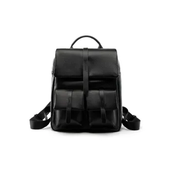 VANDEE Cow Leather Backpack Women's Black