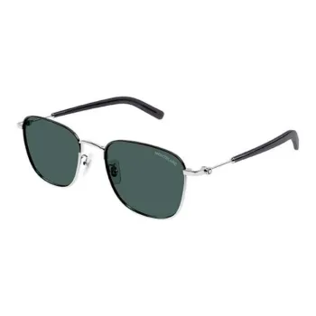 MONTBLANC Metal Square Sunglasses Unisex Silver