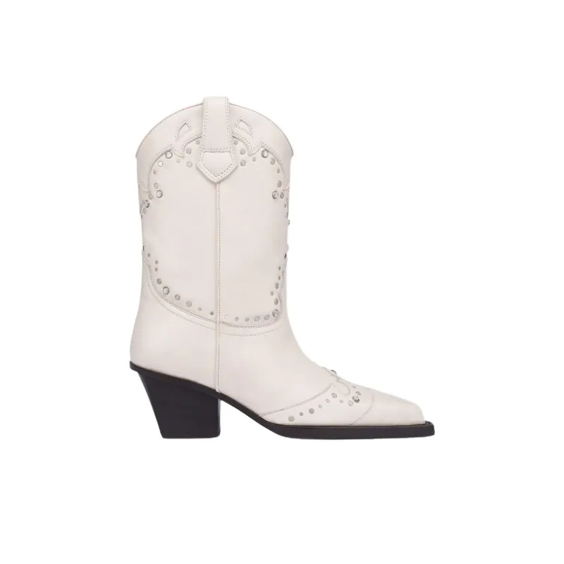 Paris Texas Janice Ankle Boots 6cm Women's White-1