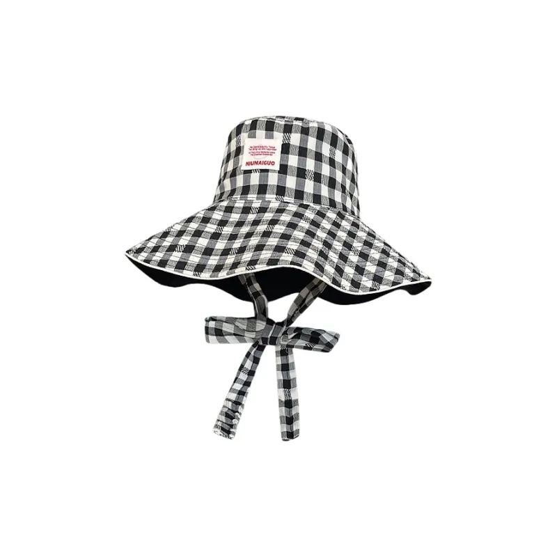 FREE RABBITⅡ Summer Sun Protection Double Sided Large Brim UV Protection Hat Bucket Hats Unisex-0