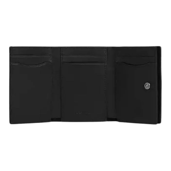 COACH Trifold Wallet Coated Canvas Wallet Mini Men's Black-1