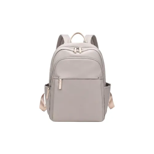 PAYOT Oxford Backpack Regular Unisex Apricot Grey / Dark Grey / Black