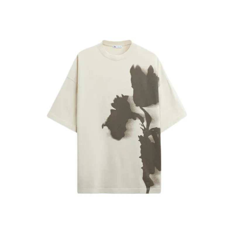 ZARA T-Shirts Men Dark Taupe-0