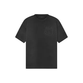 AMIRI Crystal Burst Tee Faded Black T Shirt Men's Black