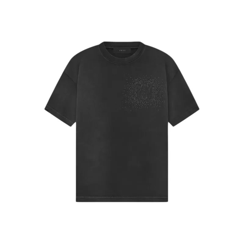 AMIRI Crystal Burst Tee Faded Black T Shirt Men's Black-0