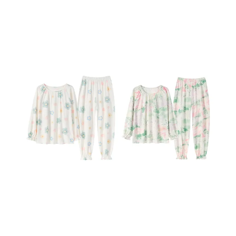 Herbal Primer Pajama Set Women's Combo Set-31