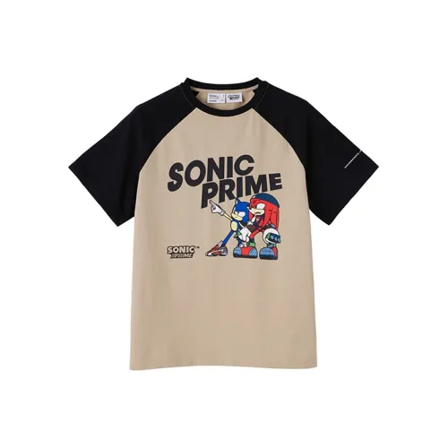ROARINGWILD Sonic Co-brand T-Shirts Unisex Khaki