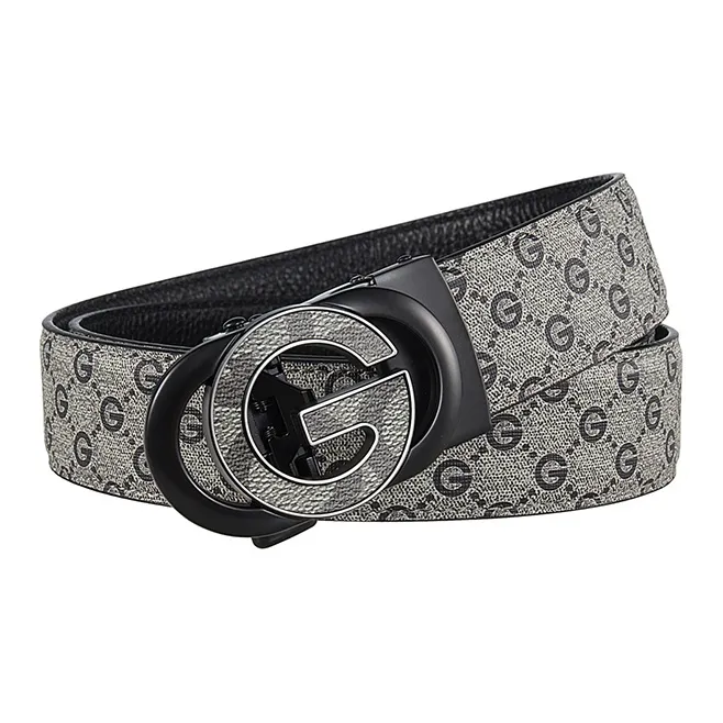 JONNY MOORE Top Grain Cow Leather Belts Men's 3.5CM-2