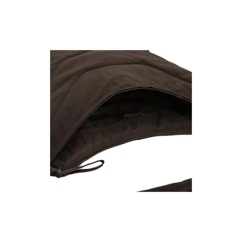 Lemaire Nylon Croissant Bag Shoulder Bag Medium Size Unisex Dark Chocolate-3
