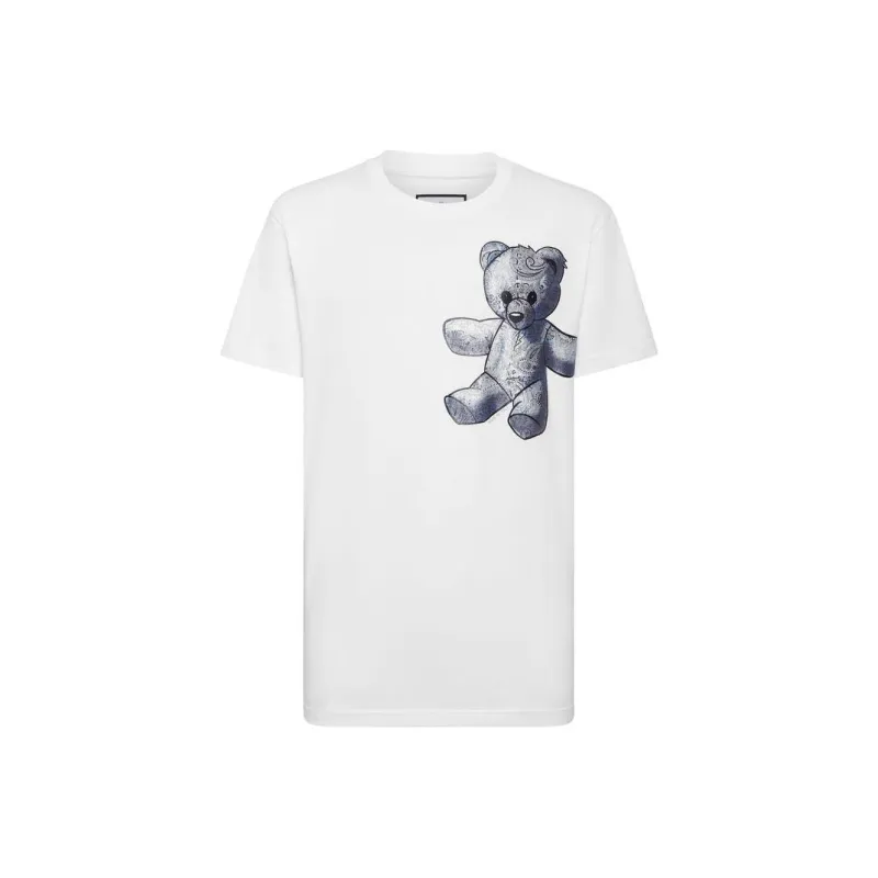 PHILIPP PLEIN Teddy Bear Paisley print T shirt-0