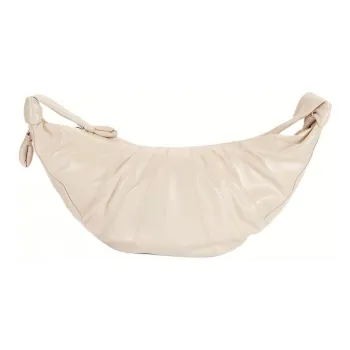 Lemaire Croissant Series Cotton Croissant Bag Shoulder Bag Large Size Women's Plaster